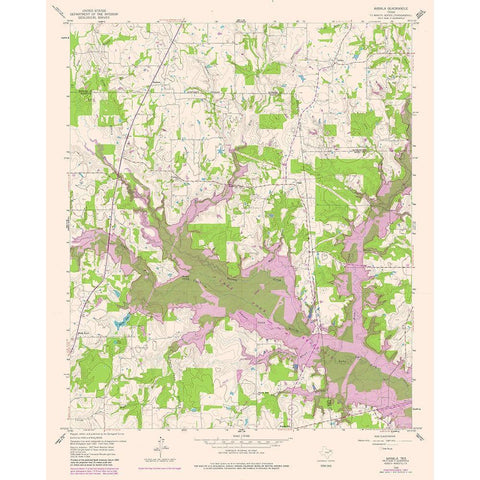 Arbala Texas Quad - USGS 1958 Gold Ornate Wood Framed Art Print with Double Matting by USGS