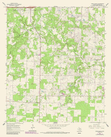 Cisco South Texas Quad - USGS 1987 White Modern Wood Framed Art Print with Double Matting by USGS