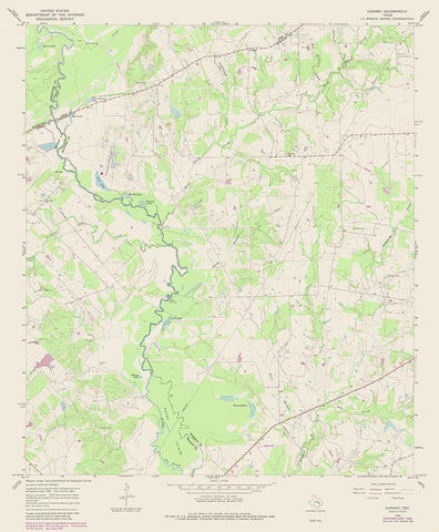 Canary Texas Quad - USGS 1965 White Modern Wood Framed Art Print with Double Matting by USGS