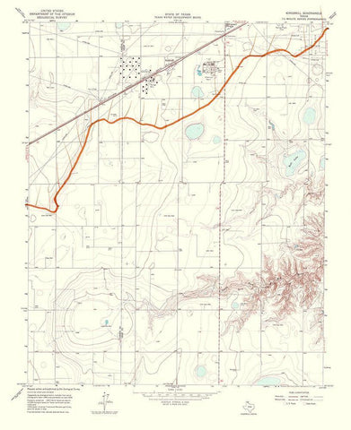 Kingsmill Texas Quad - USGS 1967 White Modern Wood Framed Art Print with Double Matting by USGS