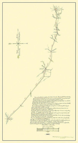 San Antonio To Laredo - 1865 White Modern Wood Framed Art Print with Double Matting by Roessler