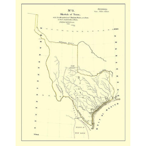 Texas - Tanner 1839 Black Modern Wood Framed Art Print by Tanner