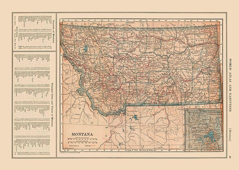 Montana - Reynold 1921 Black Ornate Wood Framed Art Print with Double Matting by Reynold