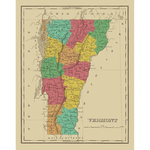 Vermont - Finley 1831 White Modern Wood Framed Art Print by Finley