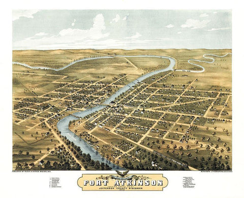 Fort Atkinson Wisconsin - Ruger 1870  Black Ornate Wood Framed Art Print with Double Matting by Ruger