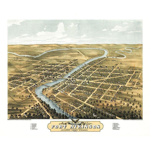 Fort Atkinson Wisconsin - Ruger 1870  White Modern Wood Framed Art Print by Ruger