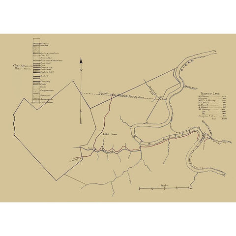 New River Coal Mine Survey West VA - Anon 1880 White Modern Wood Framed Art Print by Anon