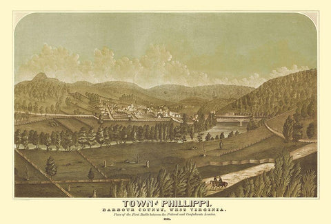 Phillippi West Virginia - Pool 1861 White Modern Wood Framed Art Print with Double Matting by Pool