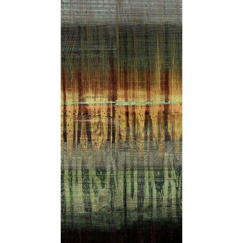 Summer Reed III Black Modern Wood Framed Art Print with Double Matting by Brey