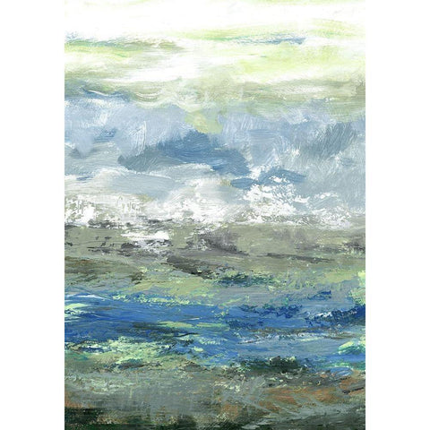 Seaview IV White Modern Wood Framed Art Print by Brey