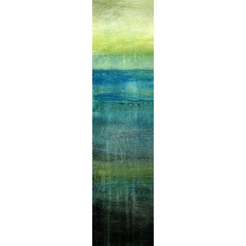 Sea Mist I Black Modern Wood Framed Art Print with Double Matting by Brey