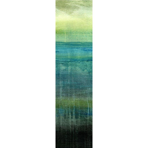 Sea Mist II White Modern Wood Framed Art Print by Brey