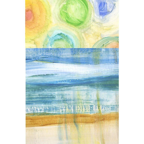 Water Moves II White Modern Wood Framed Art Print by Brey