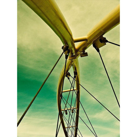 Sailing Tempe I White Modern Wood Framed Art Print by Bartola