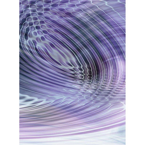 Movement III Purple White Modern Wood Framed Art Print by Franklin