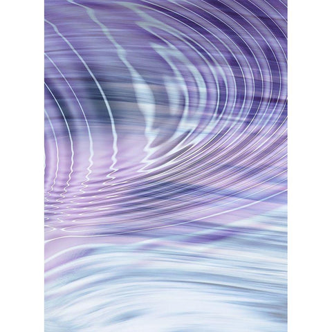 Movement IV Purple Black Modern Wood Framed Art Print with Double Matting by Franklin