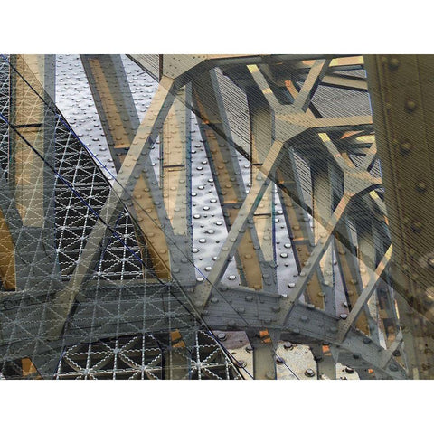 Bridge I Black Modern Wood Framed Art Print with Double Matting by Franklin