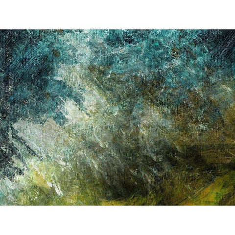 Viscosity Black Modern Wood Framed Art Print by Simons