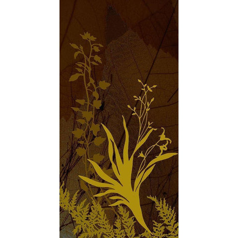 Wildflower Garden II Gold Ornate Wood Framed Art Print with Double Matting by Simons