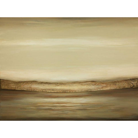 Quietness A Gold Ornate Wood Framed Art Print with Double Matting by Hinz