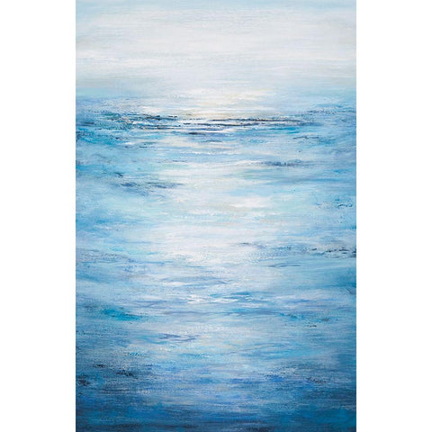 Seascape White Modern Wood Framed Art Print by Hinz