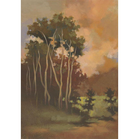 Stillness I White Modern Wood Framed Art Print by Larson