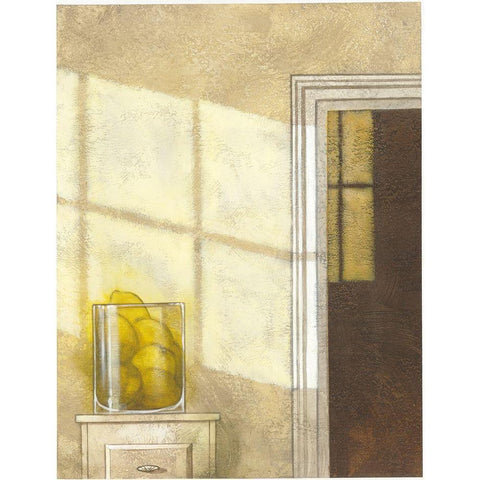 Window Light II White Modern Wood Framed Art Print by Larson