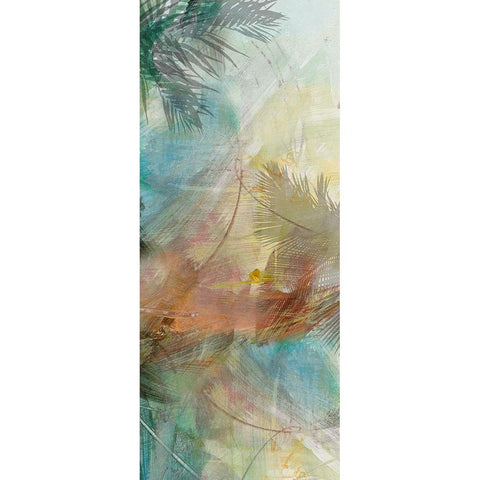 Alive Palms III White Modern Wood Framed Art Print by King