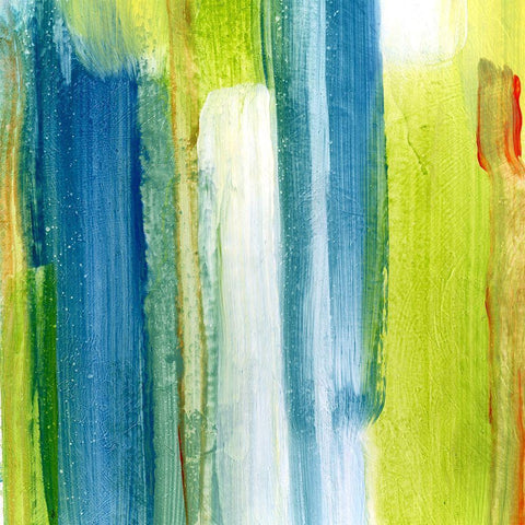 Brush Stroke III Black Modern Wood Framed Art Print by King