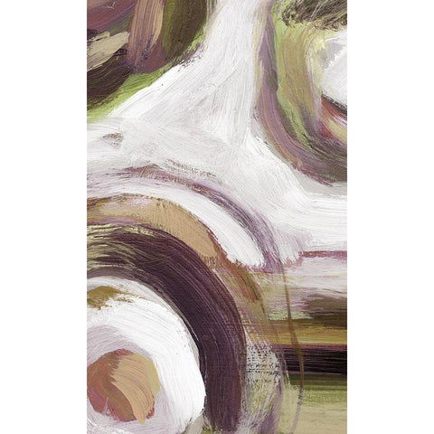 Loop Rose II White Modern Wood Framed Art Print by King