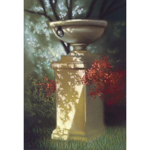 My Neighbors Yard II White Modern Wood Framed Art Print by Ricci