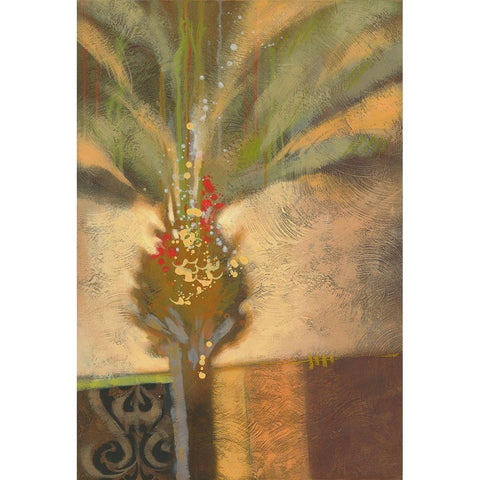 Artist Palm I Gold Ornate Wood Framed Art Print with Double Matting by Scott