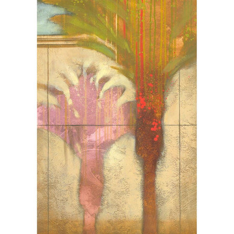 Tropical Express I White Modern Wood Framed Art Print by Scott