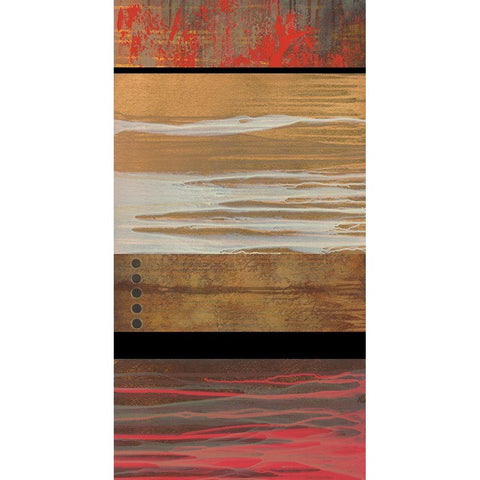 Wood Hues I Black Modern Wood Framed Art Print with Double Matting by Scott