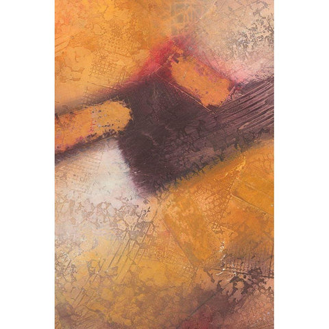 Amber Study II White Modern Wood Framed Art Print by Scott