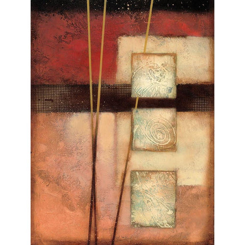 Daphne I White Modern Wood Framed Art Print by Scott