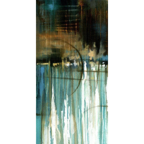 Lake Reflection I Black Modern Wood Framed Art Print by Scott