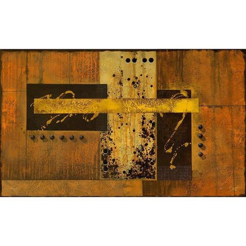 Rusty Black Modern Wood Framed Art Print with Double Matting by Scott