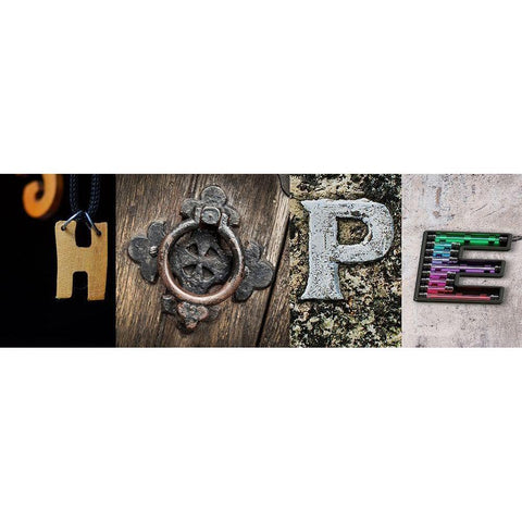 Hope Black Modern Wood Framed Art Print with Double Matting by Phillip, Jamie