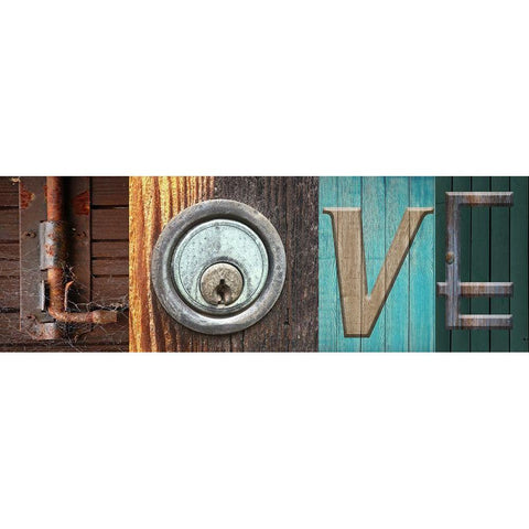 Love White Modern Wood Framed Art Print by Phillip, Jamie