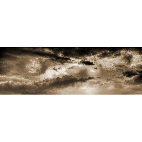 Bronz Sky Black Modern Wood Framed Art Print by Phillip, Jamie