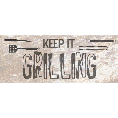 Grill White Modern Wood Framed Art Print by Phillip, Jamie