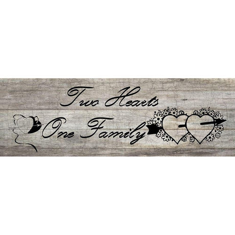 One Family White Modern Wood Framed Art Print by Phillip, Jamie
