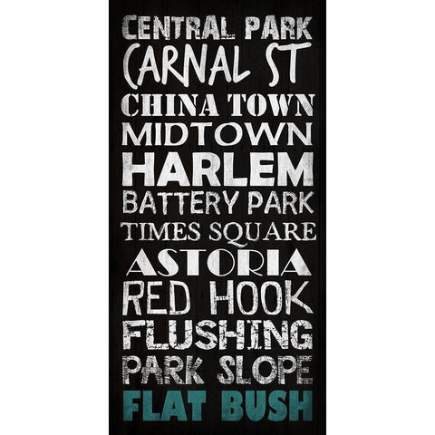 New York Black Modern Wood Framed Art Print with Double Matting by Phillip, Jamie