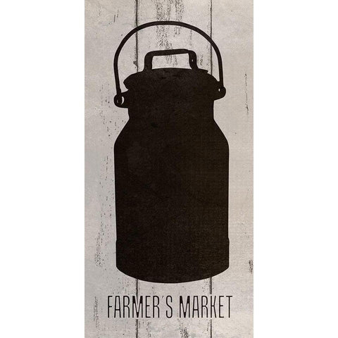 Farmers Market White Modern Wood Framed Art Print by Phillip, Jamie