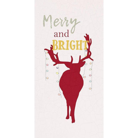 Merry Christmas Black Modern Wood Framed Art Print by Phillip, Jamie