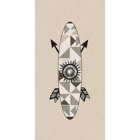 Tribal Room 1 White Modern Wood Framed Art Print by Phillip, Jamie