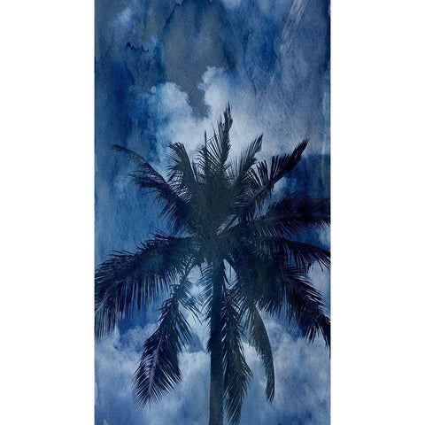 Blue Paradise Black Modern Wood Framed Art Print by Phillip, Jamie