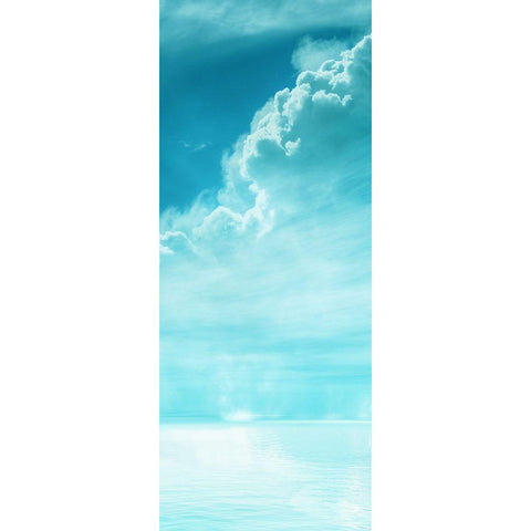 Sea Sky White Modern Wood Framed Art Print by Phillip, Jamie