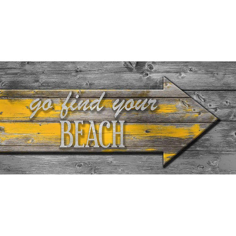 Beach Black Modern Wood Framed Art Print with Double Matting by Phillip, Jamie